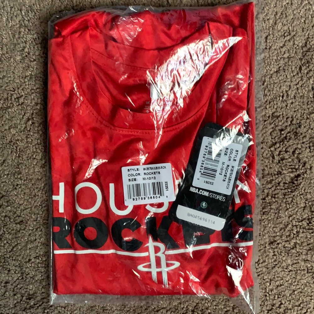 NWT! Houston Rockets Boys Long Sleeve Top